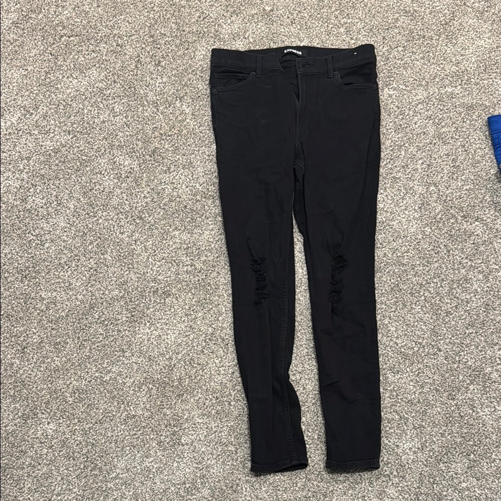 Express Black Denim Jeans